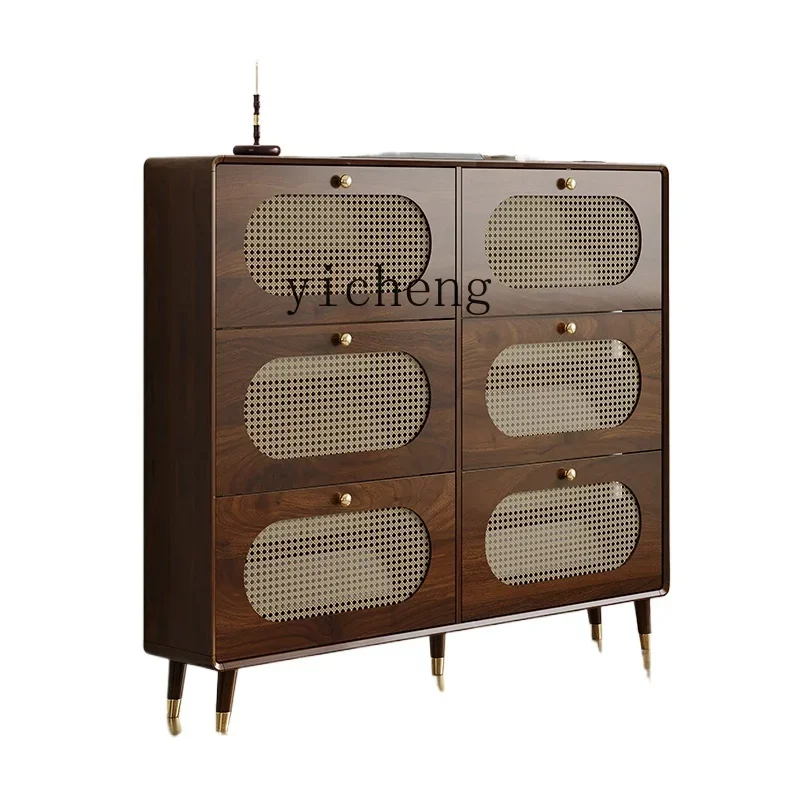 TQH ultra-thin shoe cabinet home door tipping bucket retro rattan entrance cabinet Chinese storage
TQH ultra-thin shoe cabinet home door tipping bucket retro rattan entrance cabinet Chinese storage