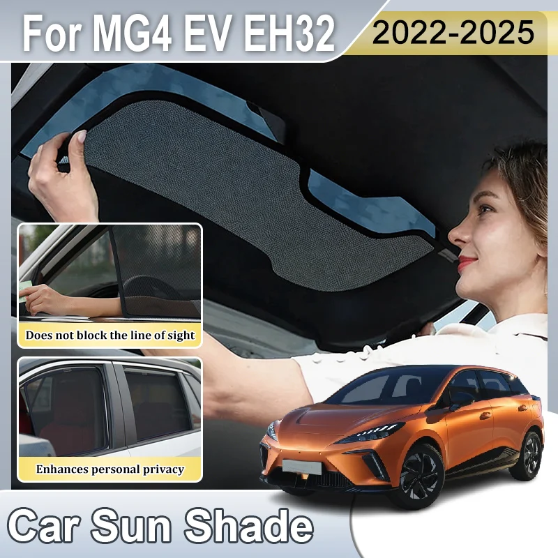 Car Window Sunshades For MG4 EV Mulan EH32 Accessories 2022~2025 Anti-UV Magnetic Coverage Mesh Sunshade Privacy Protection Tool
Car Window Sunshades For MG4 EV Mulan EH32 Accessories 2022~2025 Anti-UV Magnetic Coverage Mesh Sunshade Privacy Protection Tool