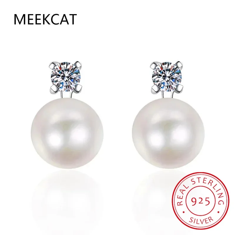 Модные серьги-гвоздики из серебра S925 с натуральным жемчугом и муассанитом, женские ювелирные изделия, белое золото, цвет D, серьги-гвоздики с муассанитом Brincos
Модные серьги-гвоздики из серебра S925 с натуральным жемчугом и муассанитом, женские ювелирные изделия, белое золото, цвет D, серьги-гвоздики с муассанитом Brincos