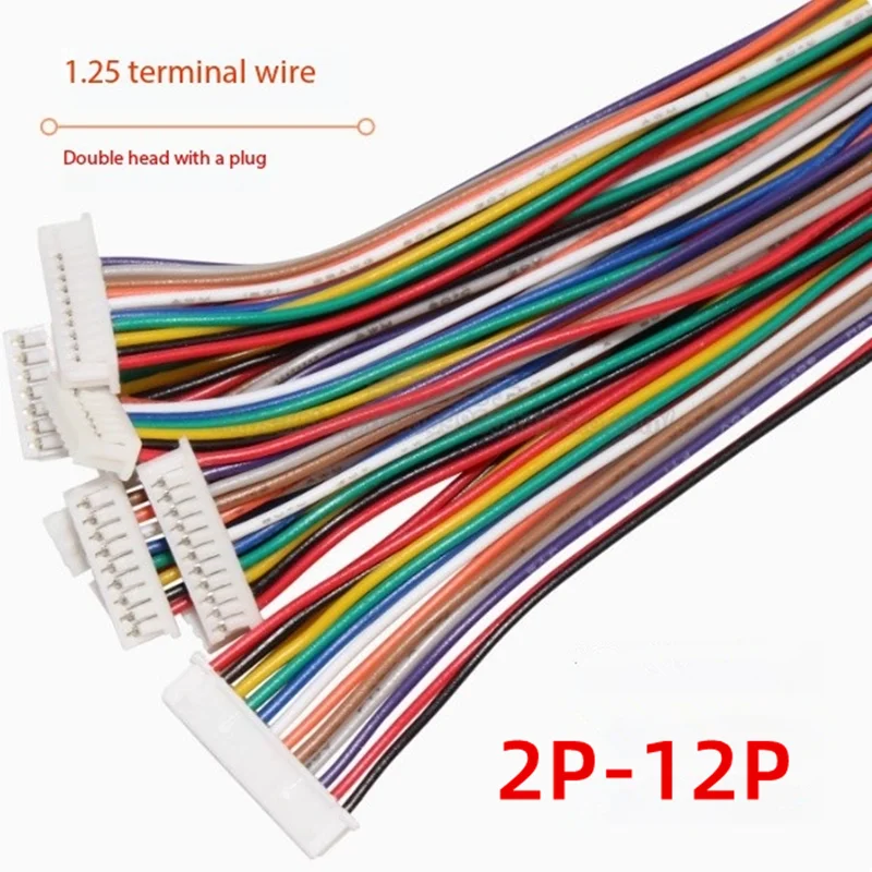 10PCS 1.25mm Single head double head 28awg 2P3P4P5P6P7P8P9P10P11P12P Connection line Reverse Same direction 10/15/20/30/40/50CM
10PCS 1.25mm Single head double head 28awg 2P3P4P5P6P7P8P9P10P11P12P Connection line Reverse Same direction 10/15/20/30/40/50CM