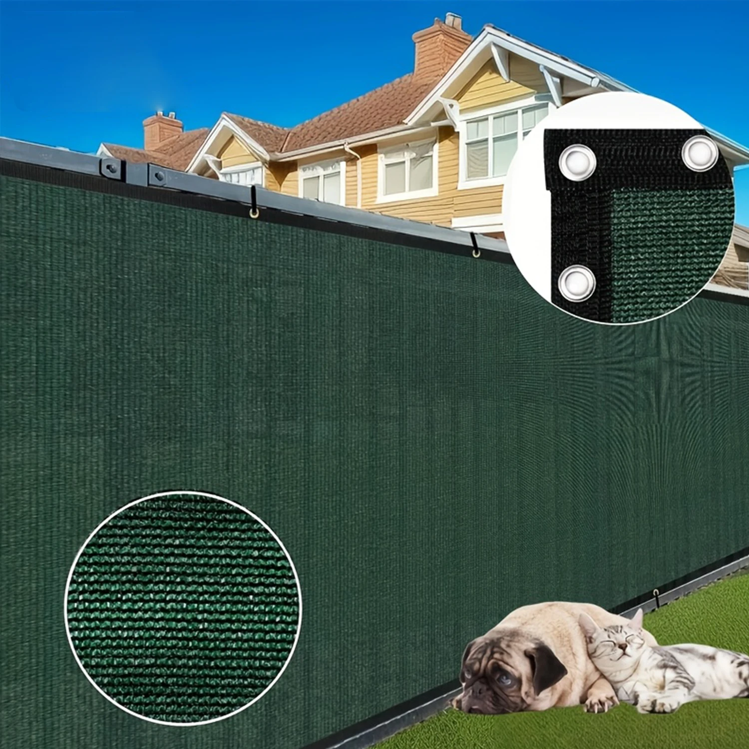 8x50ft Fence Privacy Screen Heavy Duty Windscreen Fence Mesh Fabric Shade Net Cover Garden Wall Backyard Yard Pool
8x50ft Fence Privacy Screen Heavy Duty Windscreen Fence Mesh Fabric Shade Net Cover Garden Wall Backyard Yard Pool