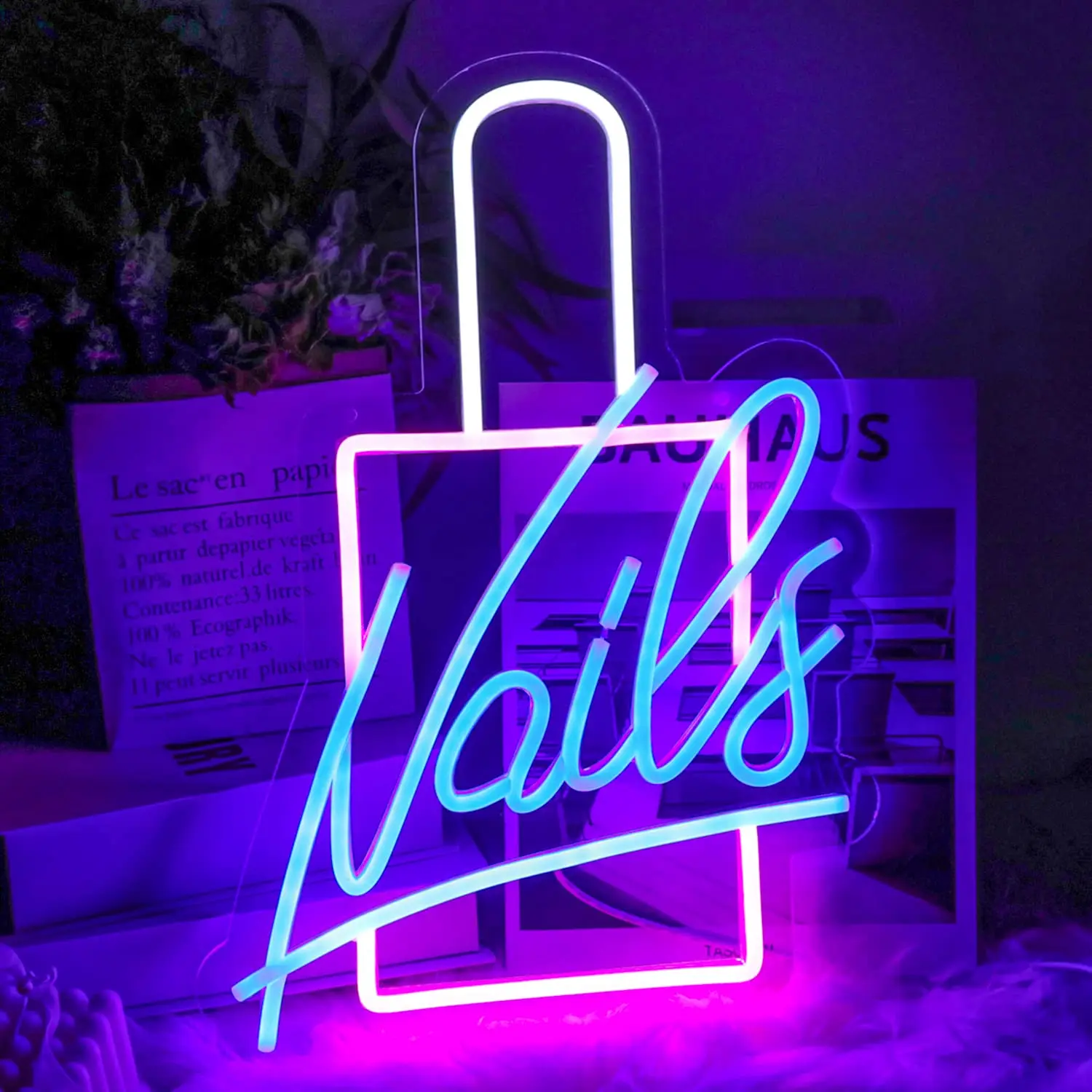 Nails Neon Sign LED Wall Light Salon Decor for Beauty Room Nail Shop Girly Room Bedroom USB Powered Advertising
Nails Neon Sign LED Wall Light Salon Decor for Beauty Room Nail Shop Girly Room Bedroom USB Powered Advertising