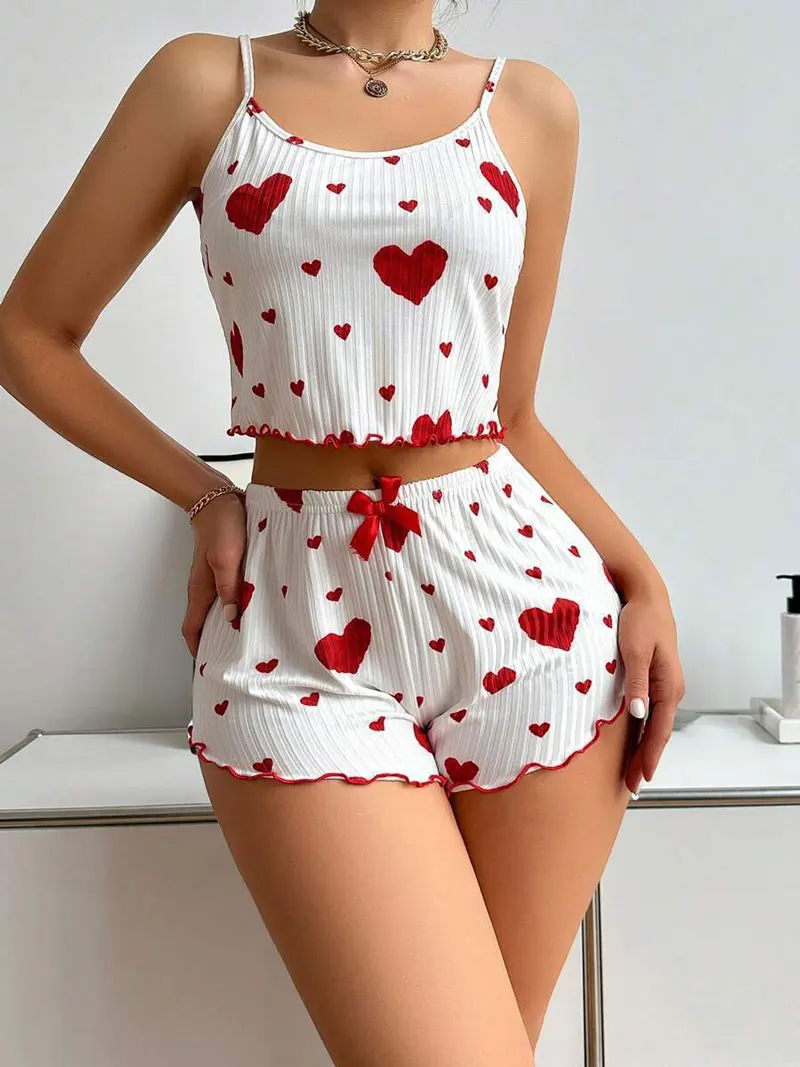 2 Pieces Set Women'S Pajama Shorts Suit Homewear Print Underwear Pijama Sexy Lingerie Camisoles Tanks Nighty Ladies Sleepwear
2 Pieces Set Women'S Pajama Shorts Suit Homewear Print Underwear Pijama Sexy Lingerie Camisoles Tanks Nighty Ladies Sleepwear
