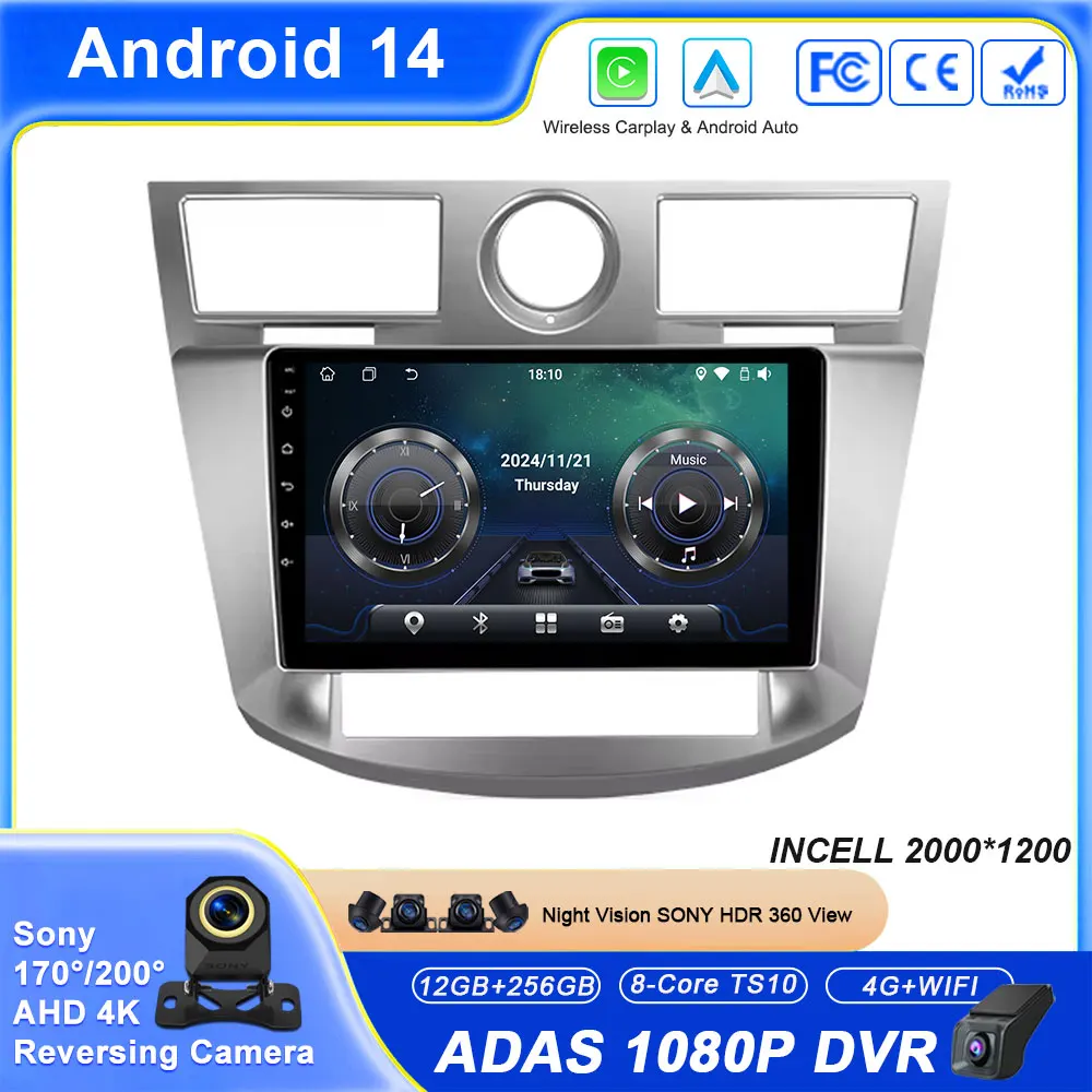 Android 14 Multimedia For Chrysler Sebring 3 JS 2006 - 2010 Auto Radio Carplay Stereo Head Unit BT No 2din DVD High-performance
Android 14 Multimedia For Chrysler Sebring 3 JS 2006 - 2010 Auto Radio Carplay Stereo Head Unit BT No 2din DVD High-performance