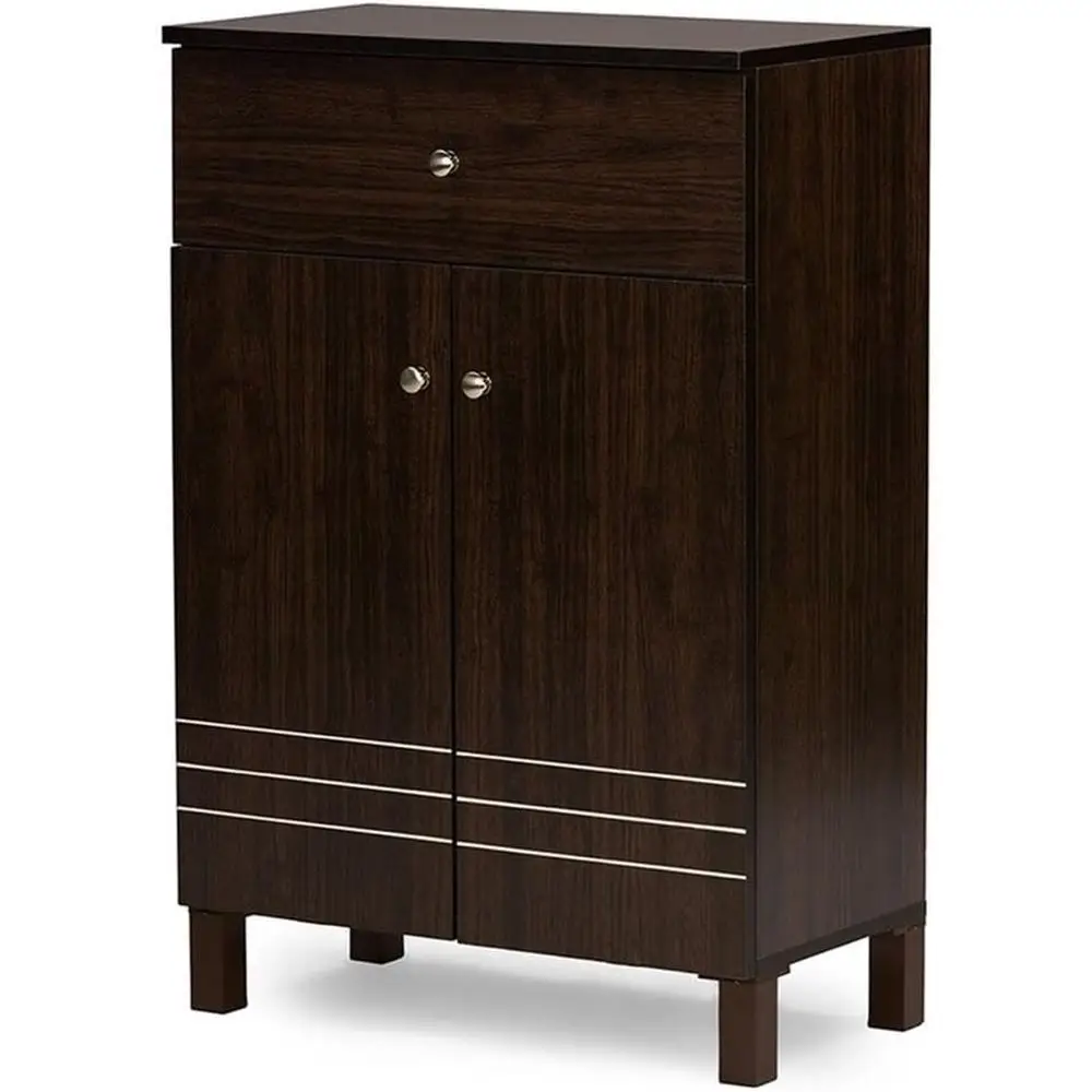 2-Door Shoe Cabinet in Brownish, Compact Modern Design for Indoor Storage and Entryway Organization
2-Door Shoe Cabinet in Brownish, Compact Modern Design for Indoor Storage and Entryway Organization