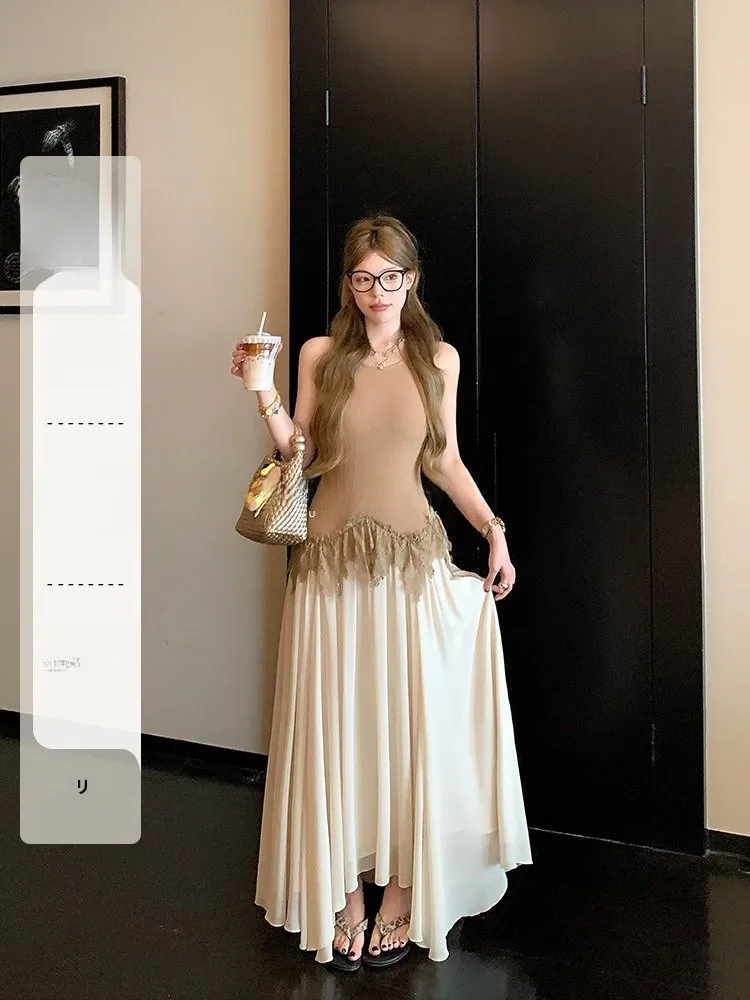 LUU Tassel Happy Irregular Splicing Lace Halter Dress Women's Spring Summer Long Vest Design Sensation Skirt Korean Style Nat...
LUU Tassel Happy Irregular Splicing Lace Halter Dress Women's Spring Summer Long Vest Design Sensation Skirt Korean Style Nat...