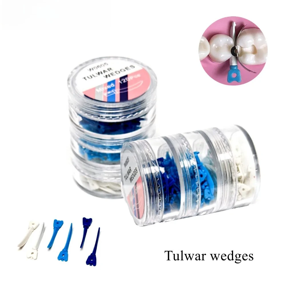 120Pcs Perforated Plastic Tulwar Wedges, Disposable Dental Tooth Gap Wedges, Compatible with Sectional Matrix System
120Pcs Perforated Plastic Tulwar Wedges, Disposable Dental Tooth Gap Wedges, Compatible with Sectional Matrix System