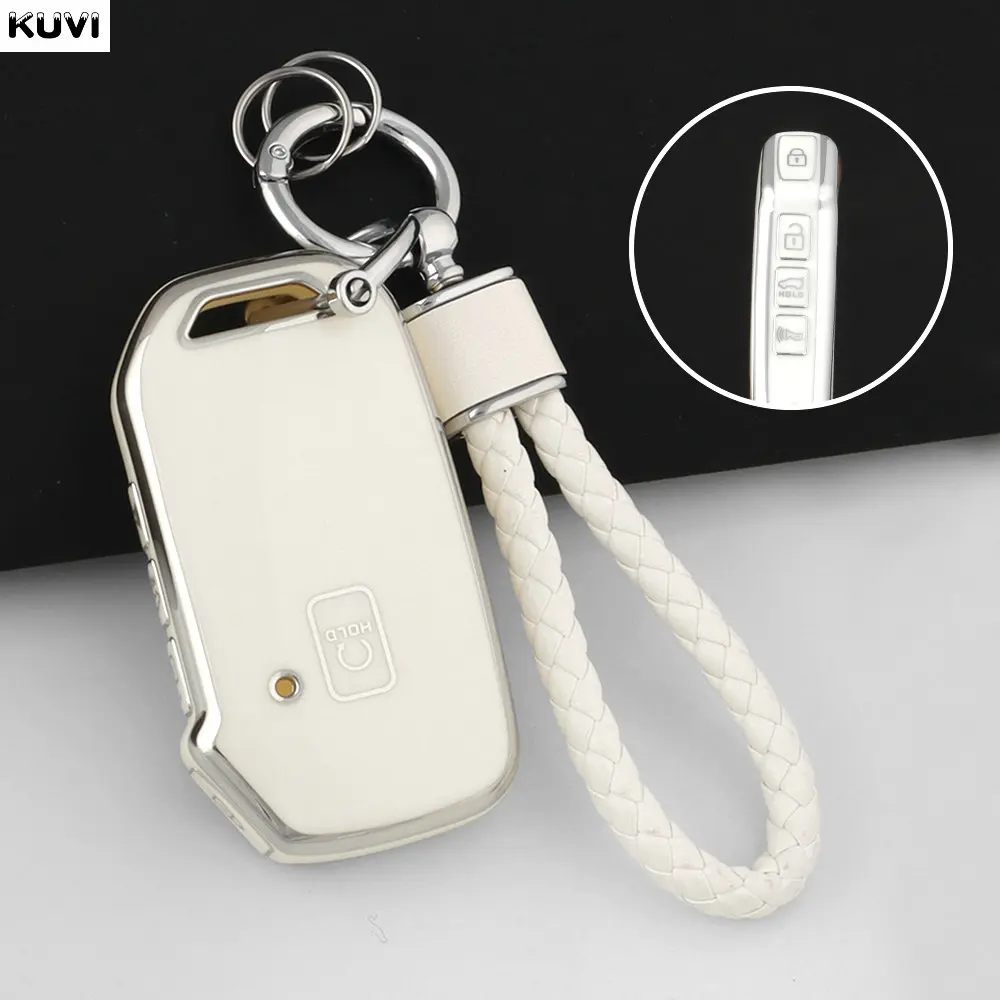NEW TPU Car Key Case Shell Fob Cover Keychain For Kia Ceed Cerato Forte NIRO Seltos Sorento Soul Sportage Telluride K5 Keyless
NEW TPU Car Key Case Shell Fob Cover Keychain For Kia Ceed Cerato Forte NIRO Seltos Sorento Soul Sportage Telluride K5 Keyless