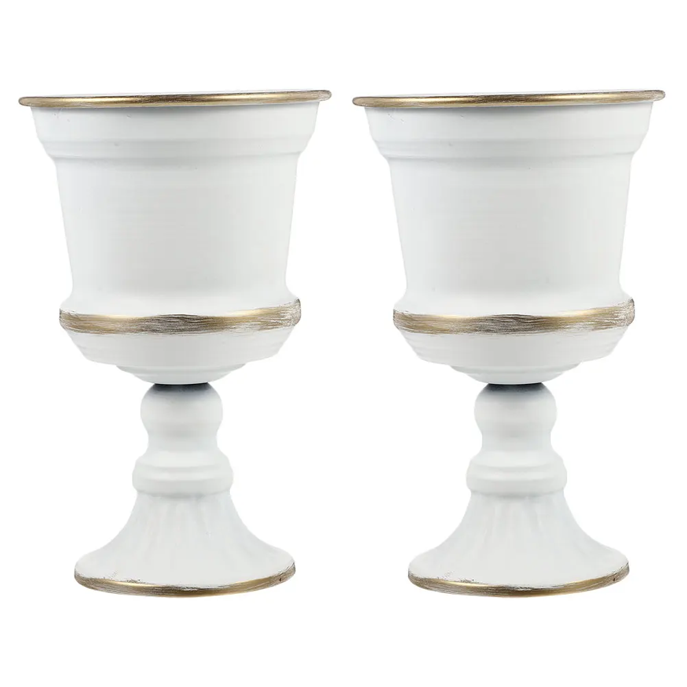 2Pcs Flower Vase Decor Metal White Iron Home Office Wedding Tabletop Stable Arrangement Plant Pot Garden Decoration
2Pcs Flower Vase Decor Metal White Iron Home Office Wedding Tabletop Stable Arrangement Plant Pot Garden Decoration