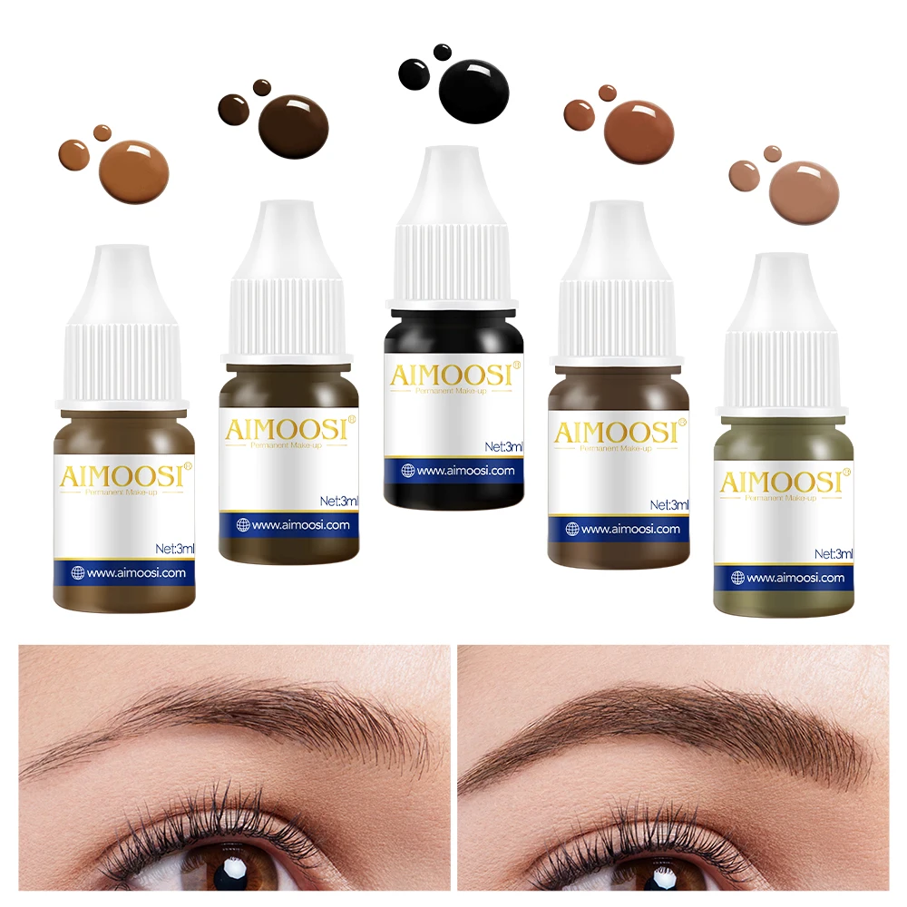 AIMOOSI Black Eyebrow Pigment 3ml PMU Tattoo Ink for Eyebrow Eyeliner Microblading Permanent Makeup Supplies
AIMOOSI Black Eyebrow Pigment 3ml PMU Tattoo Ink for Eyebrow Eyeliner Microblading Permanent Makeup Supplies