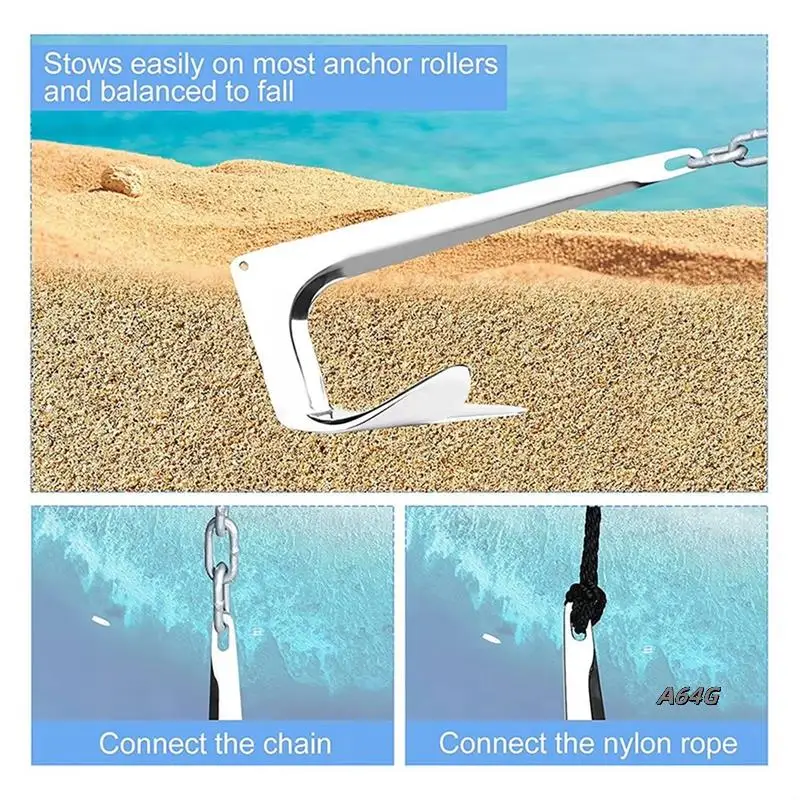 Marine Grade Boat Claw Anchor 1Kg 316 Stainless Steel Quick Setting For Yachts And Kayaks
Marine Grade Boat Claw Anchor 1Kg 316 Stainless Steel Quick Setting For Yachts And Kayaks
