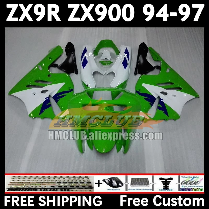 Body Kit For KAWASAKI NINJA ZX900 ZX 900 9 R 1994 1995 1996 1997 163No.30 9R 900CC ZX-9R ZX9R 94 green white 95 96 97 Fairings
Body Kit For KAWASAKI NINJA ZX900 ZX 900 9 R 1994 1995 1996 1997 163No.30 9R 900CC ZX-9R ZX9R 94 green white 95 96 97 Fairings