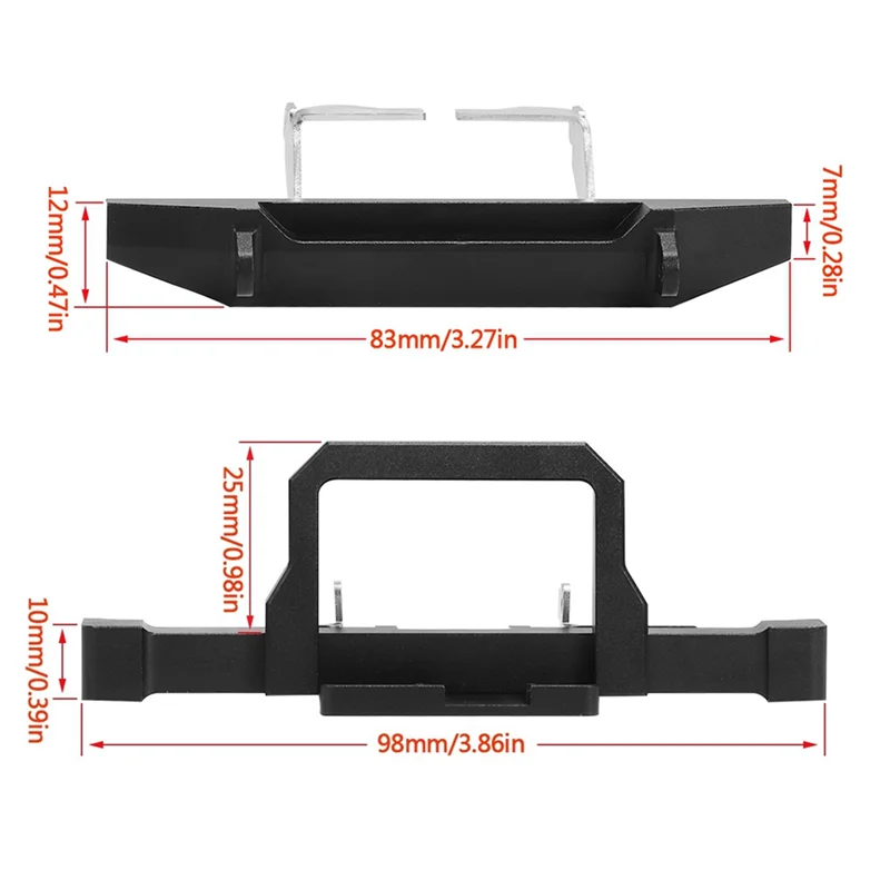 Vn9-OmMetal Front and Rear Bumper with Front Grill for TRX4M TRX-4M 1/18 RC Crawler Car Upgrade Parts OP
Vn9-OmMetal Front and Rear Bumper with Front Grill for TRX4M TRX-4M 1/18 RC Crawler Car Upgrade Parts OP