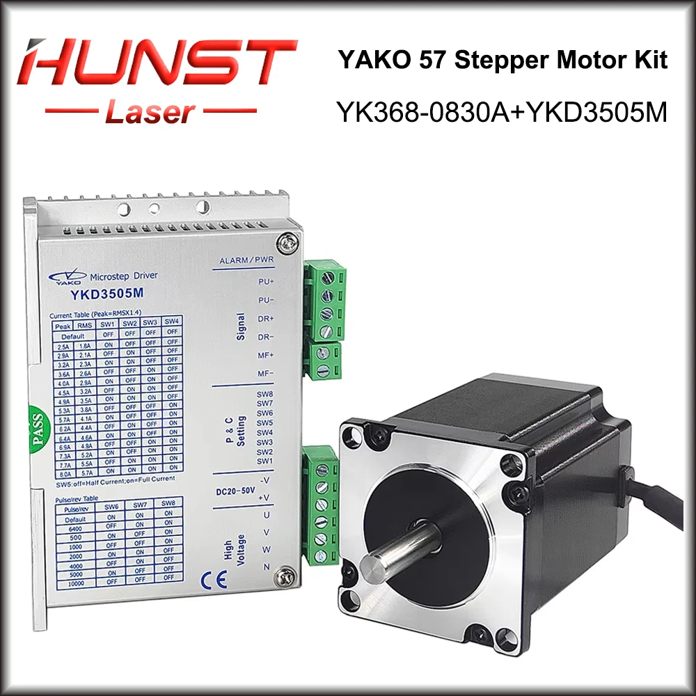 Комплект драйверов шагового двигателя HUNST, 3-фазный YK368-0830A + YKD3505M серии для фрезерного станка с ЧПУ, гравировально-фрезерный станок, лазерная резка CO2
Комплект драйверов шагового двигателя HUNST, 3-фазный YK368-0830A + YKD3505M серии для фрезерного станка с ЧПУ, гравировально-фрезерный станок, лазерная резка CO2