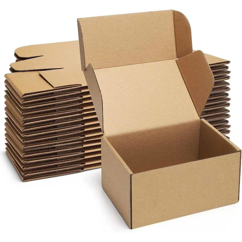 25-Pack Small 6x4x3 Inch Brown Cardboard Shipping Boxes for Mailing
25-Pack Small 6x4x3 Inch Brown Cardboard Shipping Boxes for Mailing