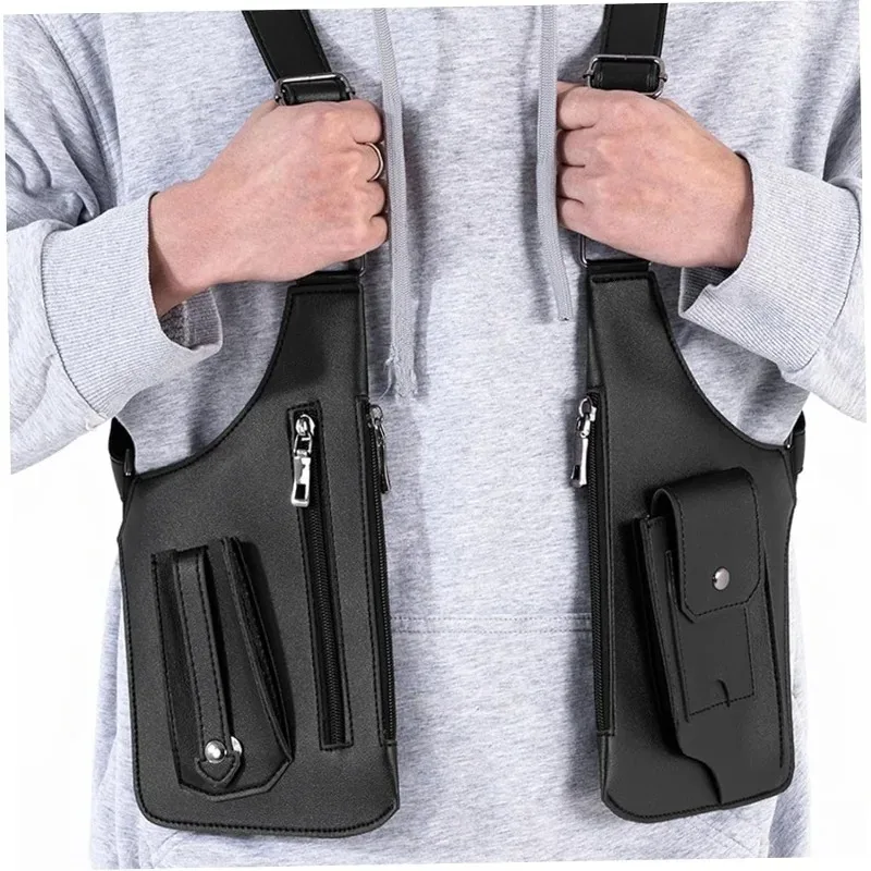 Retro Double Shoulder Strap Tactical Fishing Bag Multi Pocket Anti Theft Waterproof PU Outdoor Travel Hiking Chest Bag for Men
Retro Double Shoulder Strap Tactical Fishing Bag Multi Pocket Anti Theft Waterproof PU Outdoor Travel Hiking Chest Bag for Men