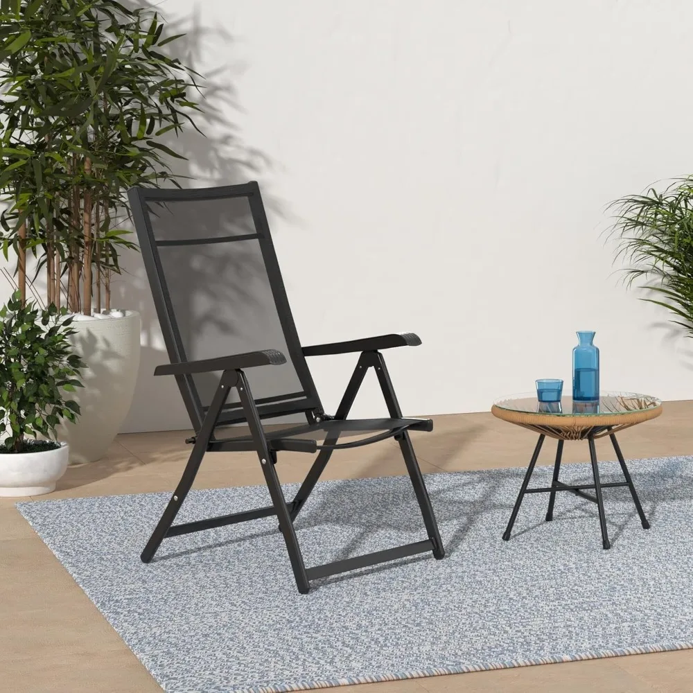 Heavy Duty Durable Adjustable Reclining Folding Chair Outdoor Indoor Garden Pool, Black
Heavy Duty Durable Adjustable Reclining Folding Chair Outdoor Indoor Garden Pool, Black