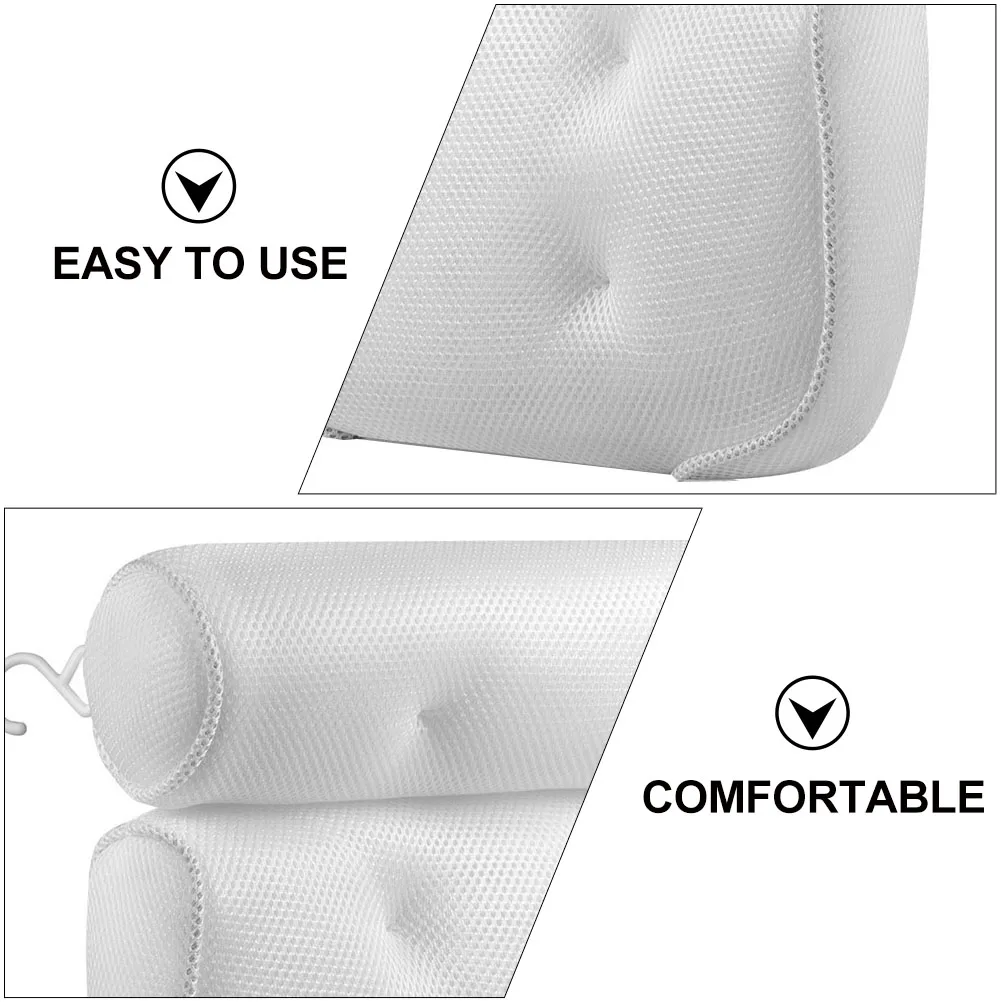 1 pc Bath Pillow Bathtub Headrest Spa Bathroom Cushion Suction Cup Tub Neck Support Durable Cloth Travel Home Shower
1 pc Bath Pillow Bathtub Headrest Spa Bathroom Cushion Suction Cup Tub Neck Support Durable Cloth Travel Home Shower