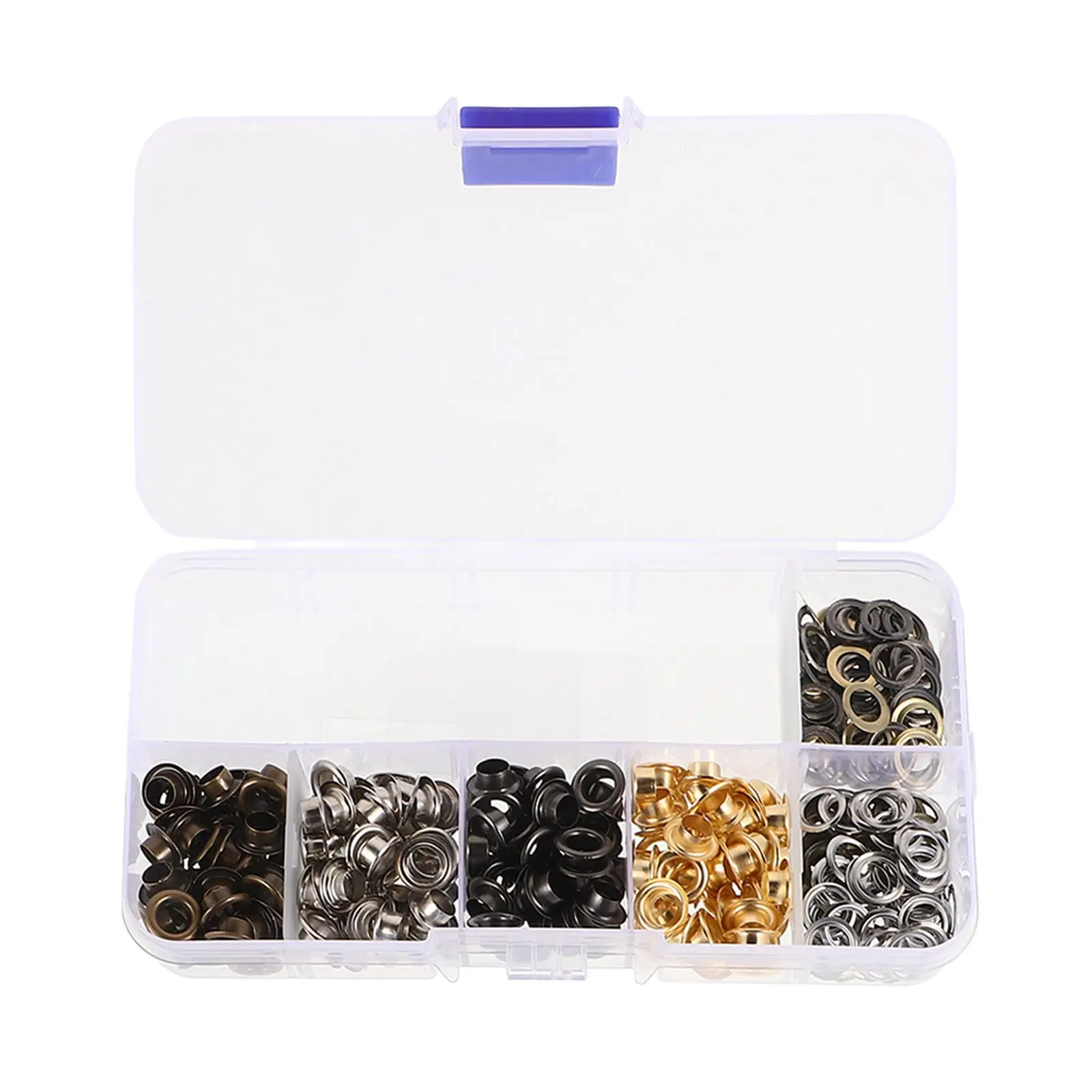 Metal Copper Eyelets Grommets Kits for Clothing Fabric Maker Tool 5mm Hollow Lightweight Hardware
Metal Copper Eyelets Grommets Kits for Clothing Fabric Maker Tool 5mm Hollow Lightweight Hardware