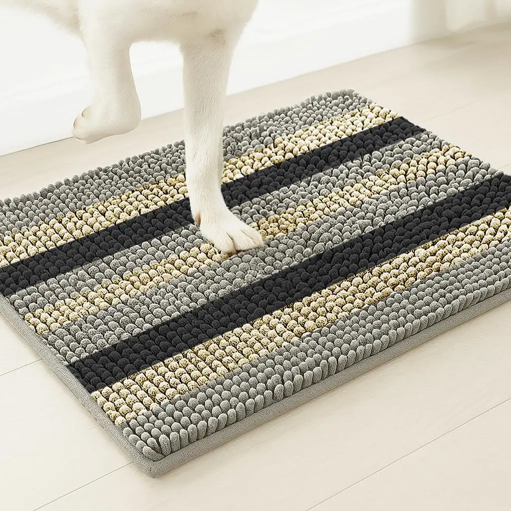 Super Absorbent Chenille Dog Door Mat for Muddy Paws - Non-Slip, Machine Washable Indoor Entry Rug, Quick-Dry Pet Mat
Super Absorbent Chenille Dog Door Mat for Muddy Paws - Non-Slip, Machine Washable Indoor Entry Rug, Quick-Dry Pet Mat