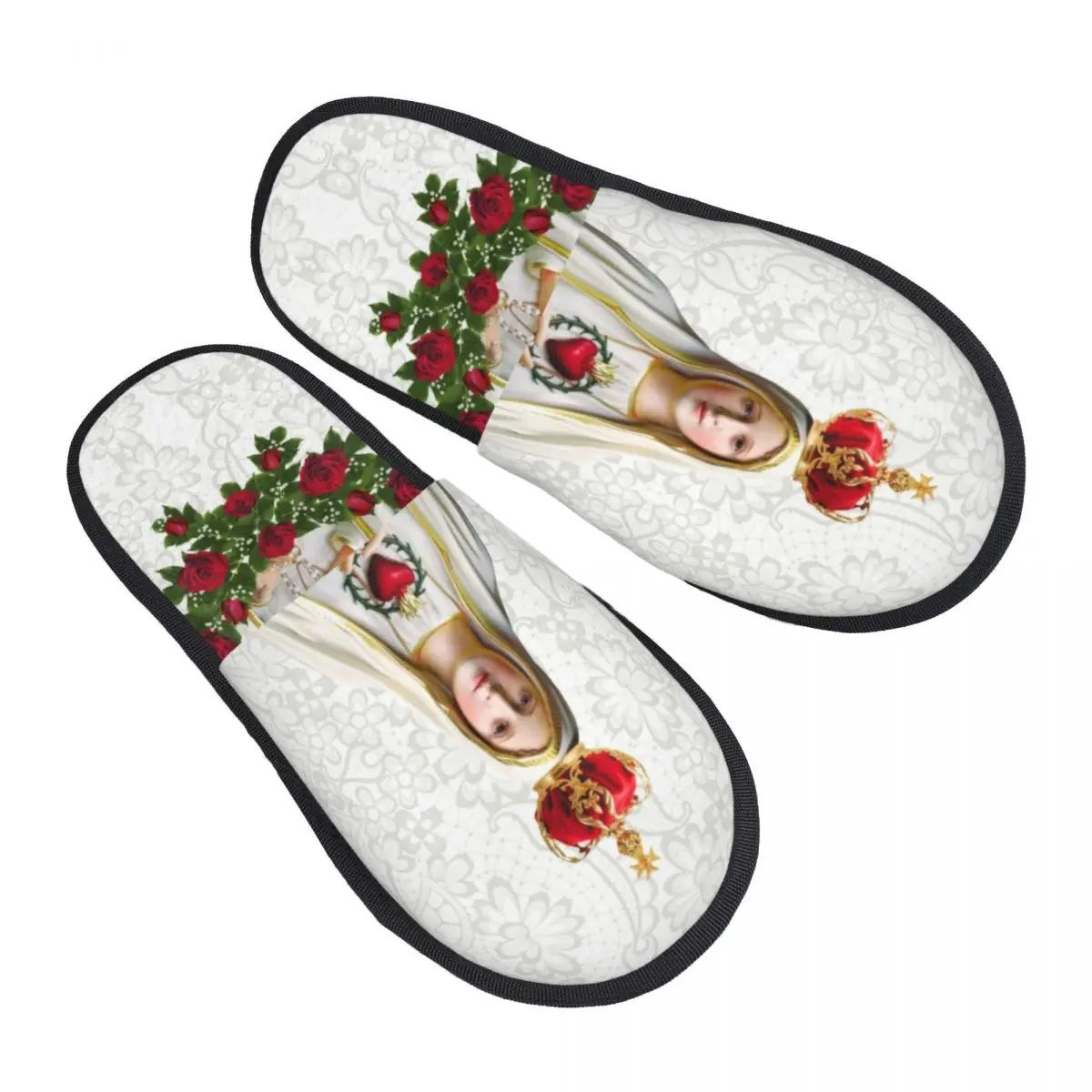 Custom Our Lady Of Fatima Virgin Mary Soft Memory Foam House Slippers Portugal Rosary Catholic Cozy Warm Anti-skid Sole Slipper
Custom Our Lady Of Fatima Virgin Mary Soft Memory Foam House Slippers Portugal Rosary Catholic Cozy Warm Anti-skid Sole Slipper