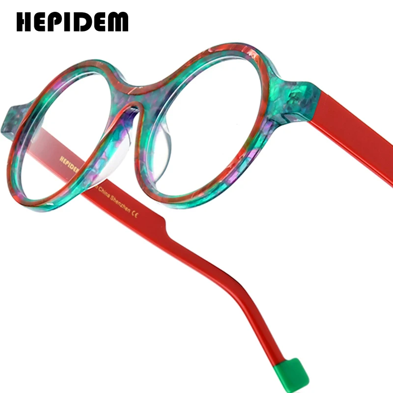 HEPIDEM Acetate Glasses Frame Women Oversize Big Size Round Eyeglass Japanese Handmade Spectacles Thick Transparent Eyewear 9351
HEPIDEM Acetate Glasses Frame Women Oversize Big Size Round Eyeglass Japanese Handmade Spectacles Thick Transparent Eyewear 9351