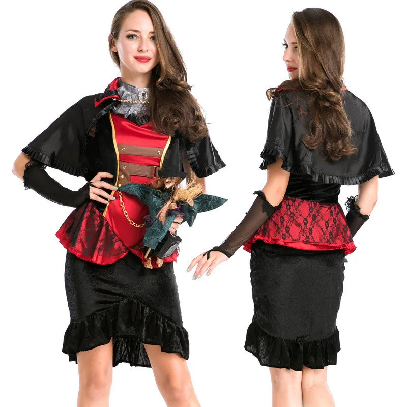 Императрица, женский демон, паук, черное длинное платье вампира, униформа для выступлений, костюм ведьмы, Хэллоуин, королева, ведьма
Императрица, женский демон, паук, черное длинное платье вампира, униформа для выступлений, костюм ведьмы, Хэллоуин, королева, ведьма