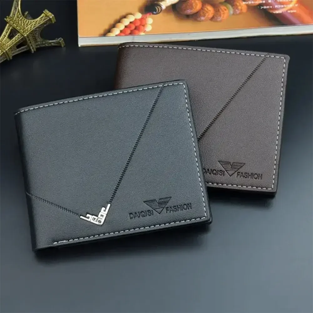 PU Leather Card Clip Short Men'S Coin Purse Wallet Business-Style Cash Money Purse Multi Patchwork Card Slot Holder
PU Leather Card Clip Short Men'S Coin Purse Wallet Business-Style Cash Money Purse Multi Patchwork Card Slot Holder