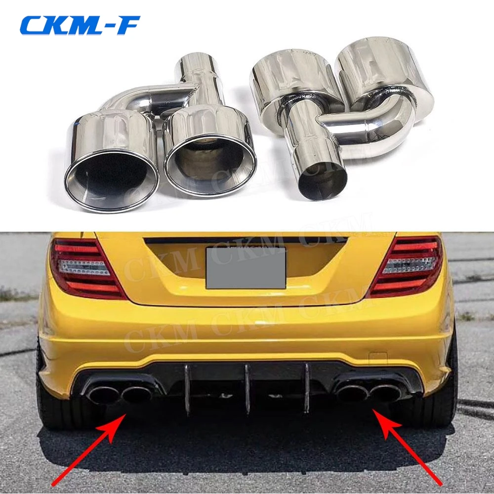 Stainless Steel Exhaust Muffler Tailpipe Tips For Mercedes Benz C E Class W204 C63 AMG C300 W212 E63 AMG Car Accessories Muffler
Stainless Steel Exhaust Muffler Tailpipe Tips For Mercedes Benz C E Class W204 C63 AMG C300 W212 E63 AMG Car Accessories Muffler