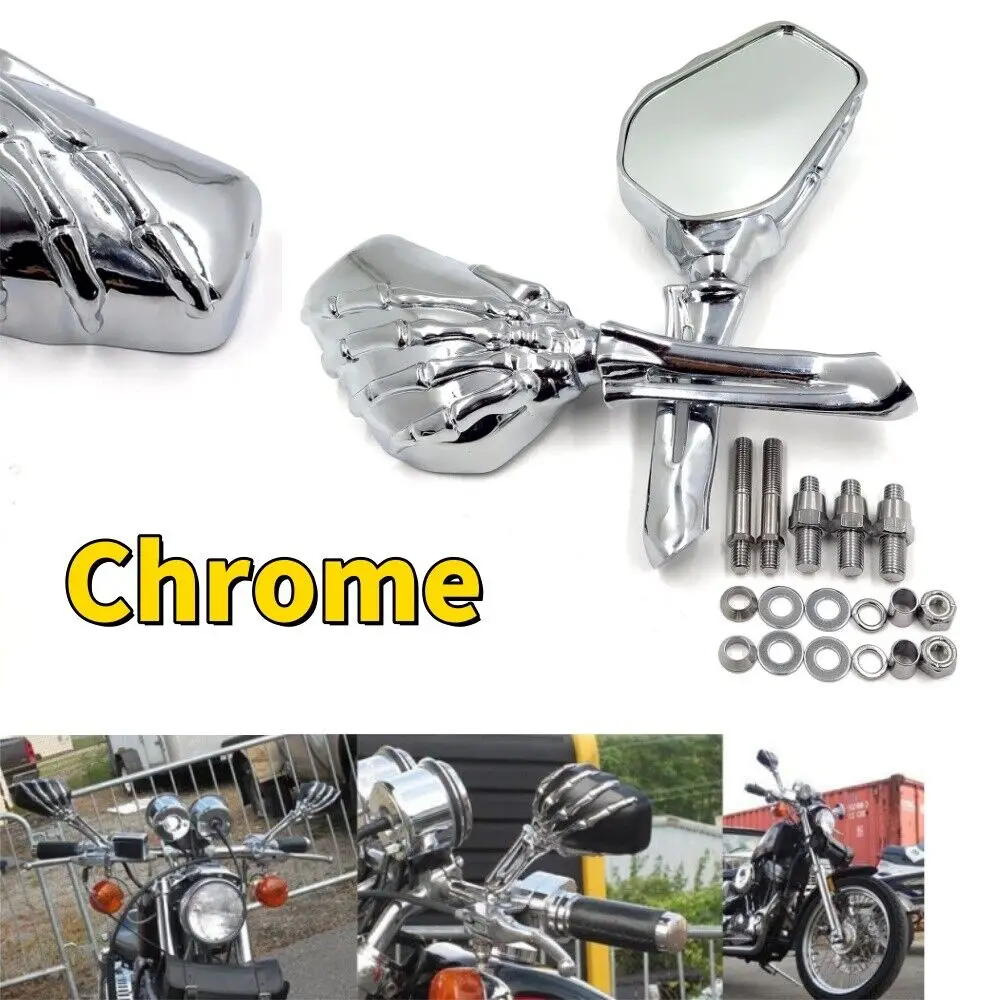2025 HOT Motocycle Chrome 3D Skull Claw Skeleton Rear View Mirrors For Harley Sportster 1200 883
2025 HOT Motocycle Chrome 3D Skull Claw Skeleton Rear View Mirrors For Harley Sportster 1200 883