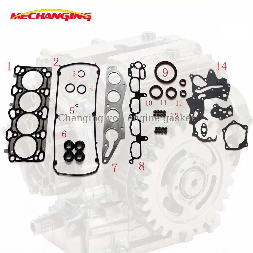 FOR MITSUBISHI OUTLANDER GRANDIS GALANT 2.4 4G69 Metal Engine Rebuilding Kits Engine Gasket MD979394 50253400
FOR MITSUBISHI OUTLANDER GRANDIS GALANT 2.4 4G69 Metal Engine Rebuilding Kits Engine Gasket MD979394 50253400