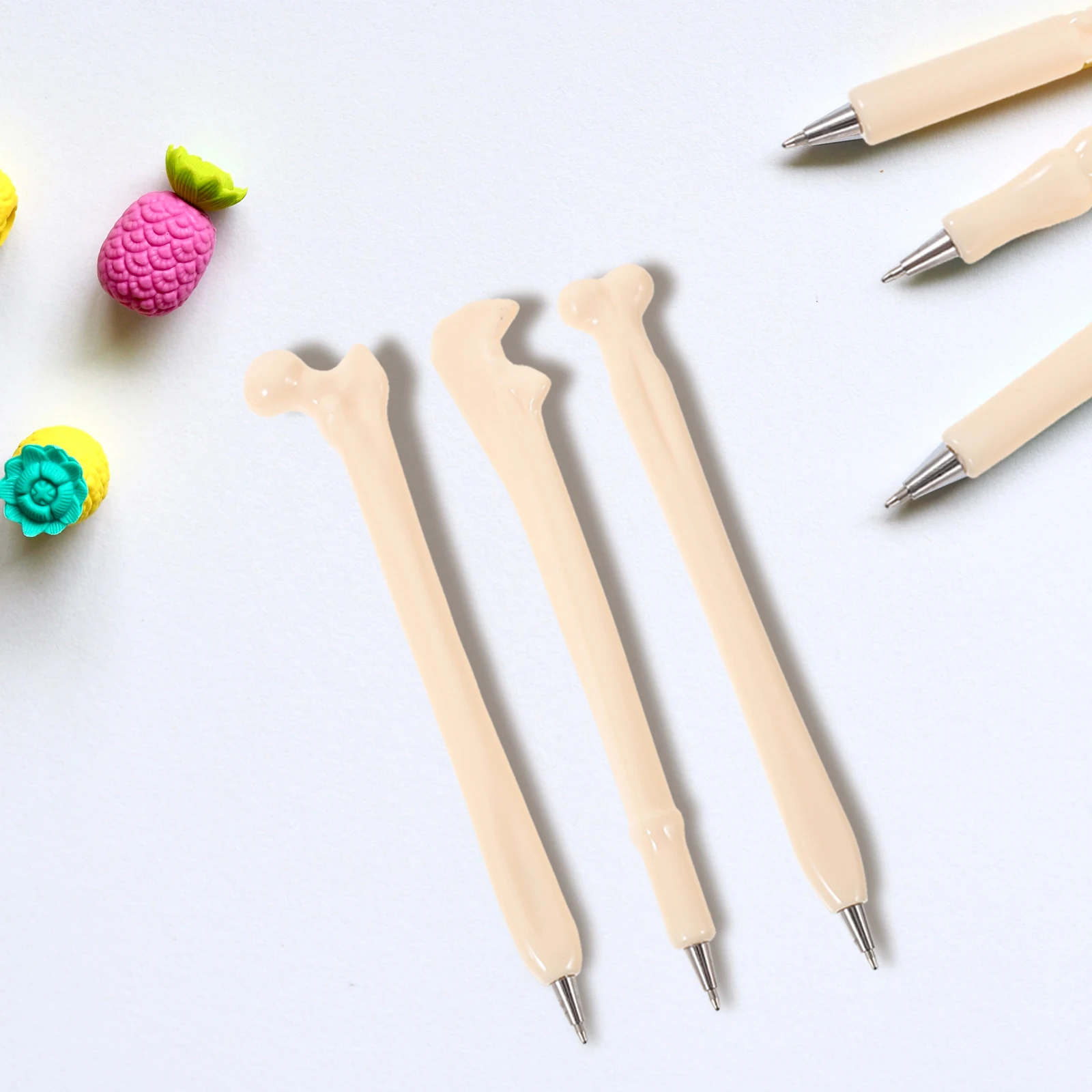12pcs Bone Shaped Ballpoint Pens 0.7mm Black Ink Smooth Writing Portable Creative Halloween Stationery Student Gifts
12pcs Bone Shaped Ballpoint Pens 0.7mm Black Ink Smooth Writing Portable Creative Halloween Stationery Student Gifts