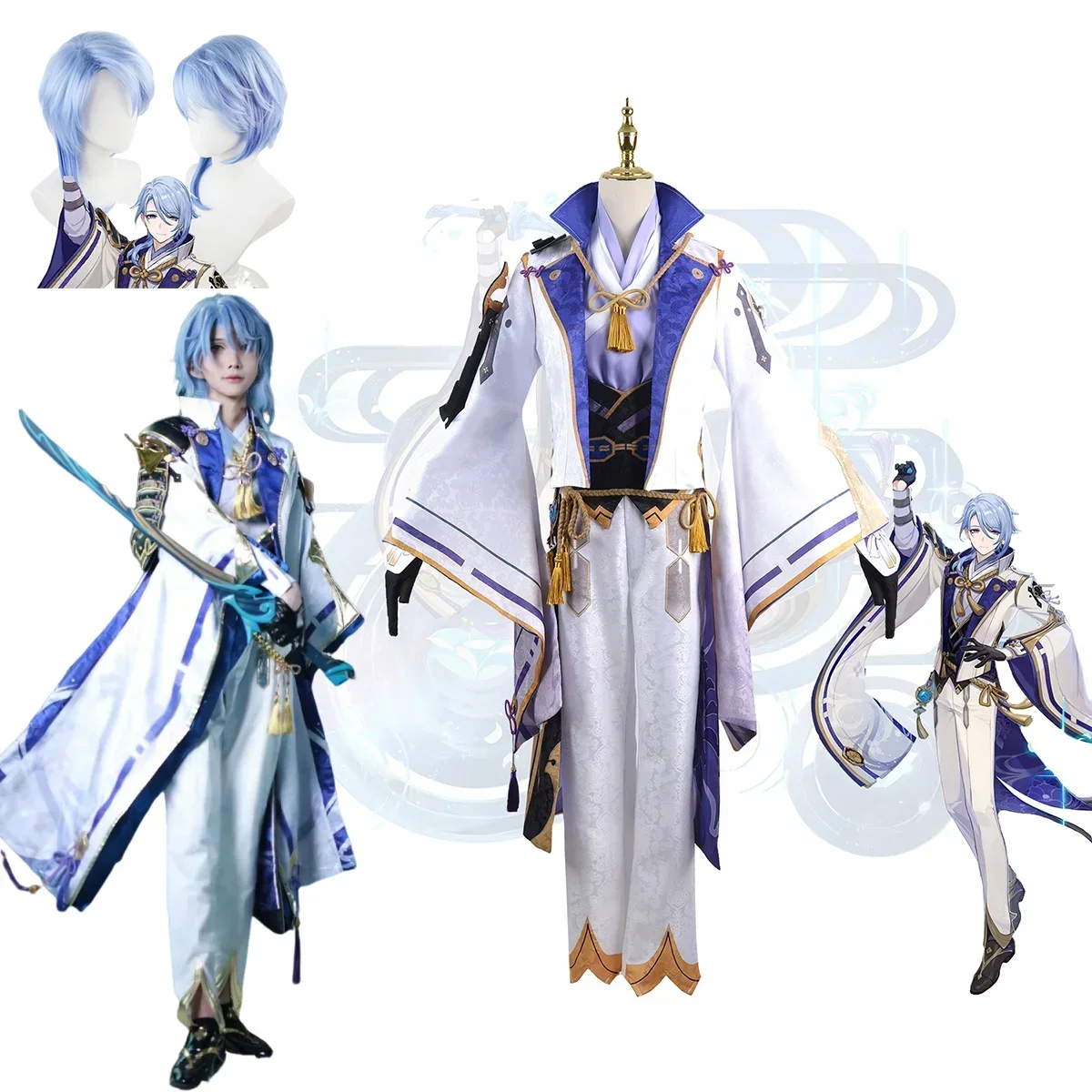 Genshin Impact Kamisato Ayato Cosplay Costume Wig Ayaka Brother Halloween Party Anime Convention Roleplay Outfit for Men
Genshin Impact Kamisato Ayato Cosplay Costume Wig Ayaka Brother Halloween Party Anime Convention Roleplay Outfit for Men