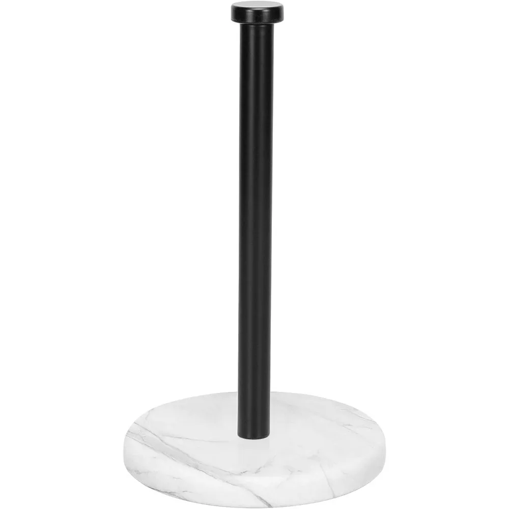 Standing Paper Towel Holder, Kitchen Paper Towel Tissue Holder- for Bathroom Countertop, Standard or Jumbo-Sized Roll Paper (with Marble Base, Matte Black)
Standing Paper Towel Holder, Kitchen Paper Towel Tissue Holder- for Bathroom Countertop, Standard or Jumbo-Sized Roll Paper (with Marble Base, Matte Black)