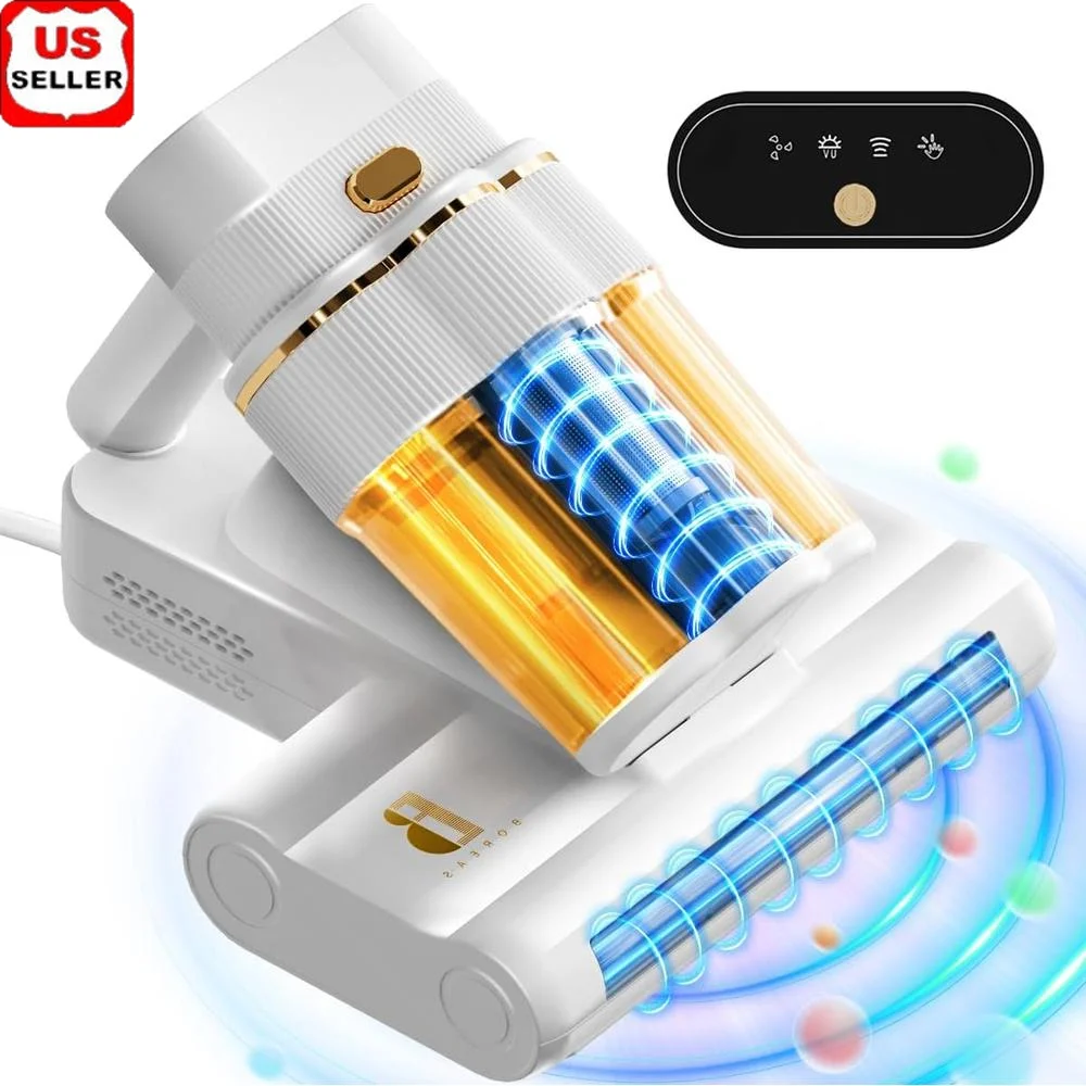 Mattress Vacuum Cleaner 16Kpa Suction UV-C Light 80000rpm Dual Brush Rolls Ultrasonic Heating 6-Stage Filtration 650ml Dust Cup
Mattress Vacuum Cleaner 16Kpa Suction UV-C Light 80000rpm Dual Brush Rolls Ultrasonic Heating 6-Stage Filtration 650ml Dust Cup