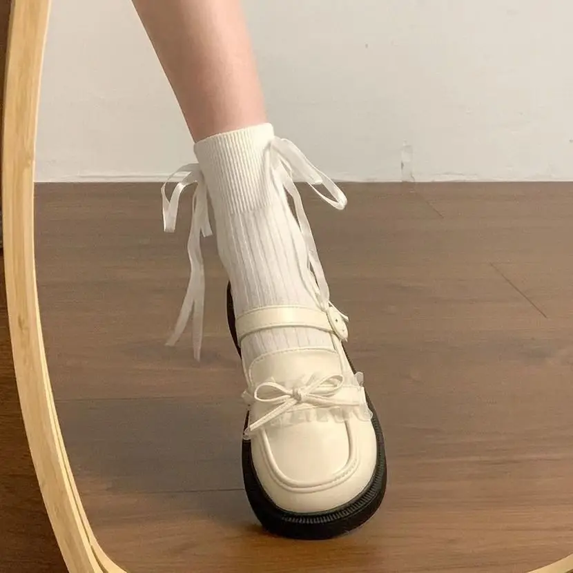 Women's Mary Jane Shoes 2026 Spring New Lolita Platform Loafers Thick Sole Height Increasing Japanese Style Casual Flat Shoes
Women's Mary Jane Shoes 2026 Spring New Lolita Platform Loafers Thick Sole Height Increasing Japanese Style Casual Flat Shoes