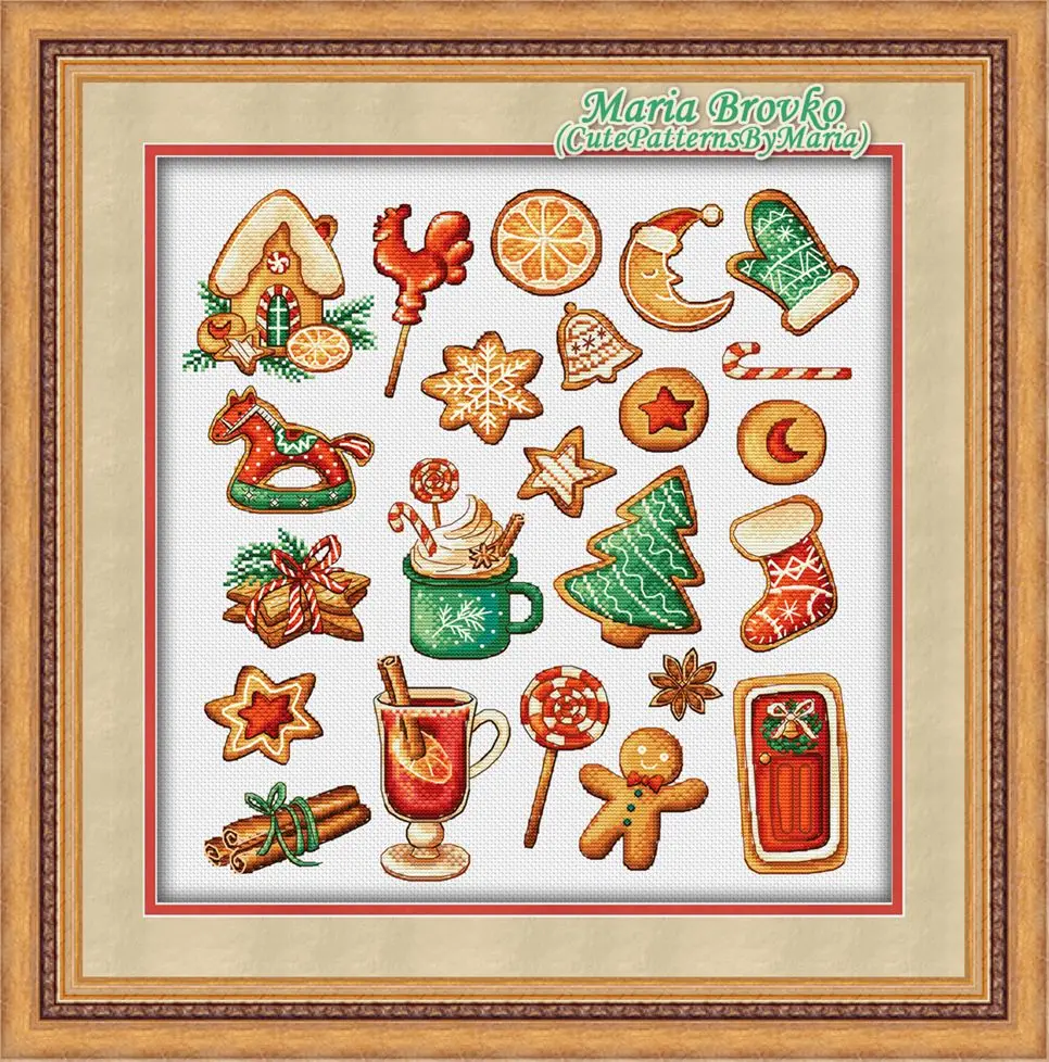 DIY needle work Christmas gingerbread 43-44 Cross Stitch Set Counted Cross Stitch Kit 28ct 14ct 32ct Metallic aida
DIY needle work Christmas gingerbread 43-44 Cross Stitch Set Counted Cross Stitch Kit 28ct 14ct 32ct Metallic aida