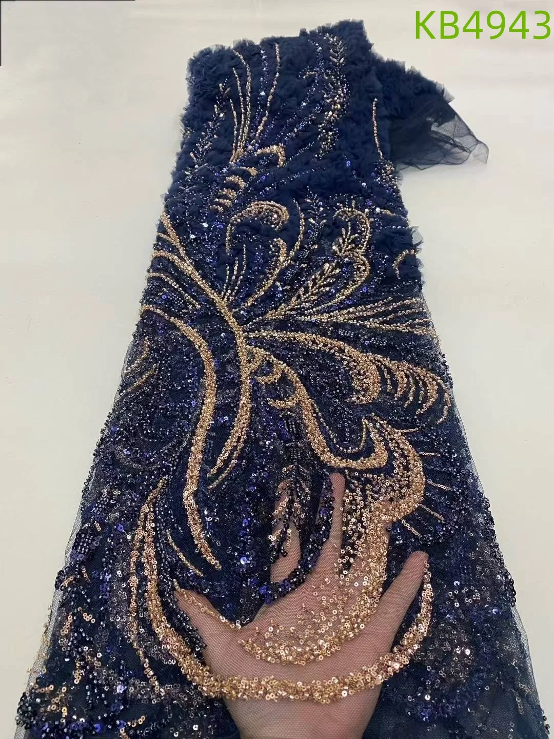 African Fabric Lace High Quality 2025 Blue Beaded Lace Fabrics Sequins French Mesh Lace Fabrics For Wedding Party Dress KB4943
African Fabric Lace High Quality 2025 Blue Beaded Lace Fabrics Sequins French Mesh Lace Fabrics For Wedding Party Dress KB4943