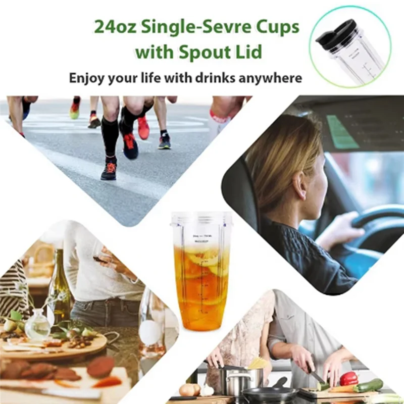 KB-24OZ Cup Compatible With For Ninja BL480 BL450 BL640 Cup Kit With Sealing Lid
KB-24OZ Cup Compatible With For Ninja BL480 BL450 BL640 Cup Kit With Sealing Lid