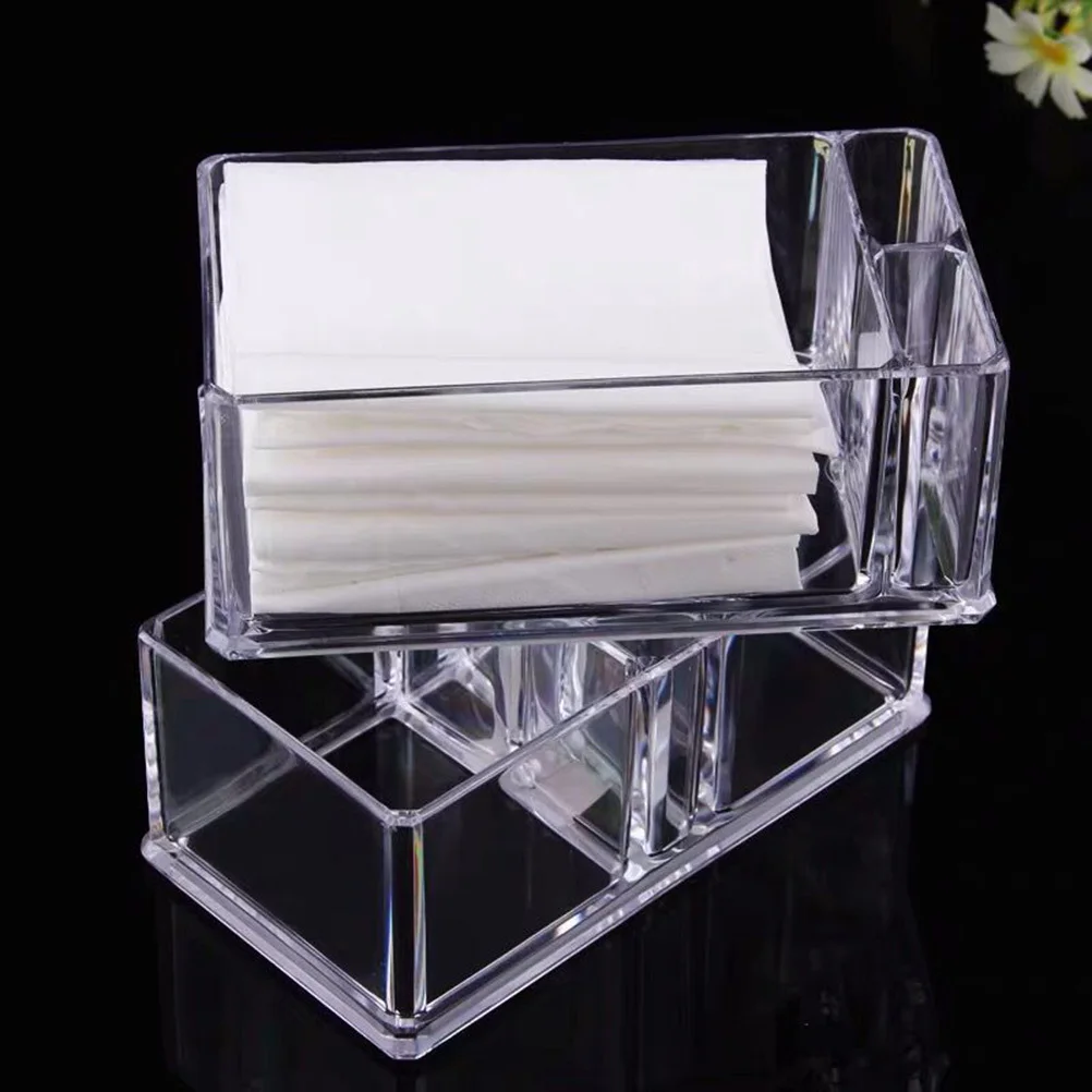 Transparent Acrylic Napkin Holder Storage Box with Toothpick Dividers for Kitchen Dining Table Desktop Tissue Organizer
Transparent Acrylic Napkin Holder Storage Box with Toothpick Dividers for Kitchen Dining Table Desktop Tissue Organizer