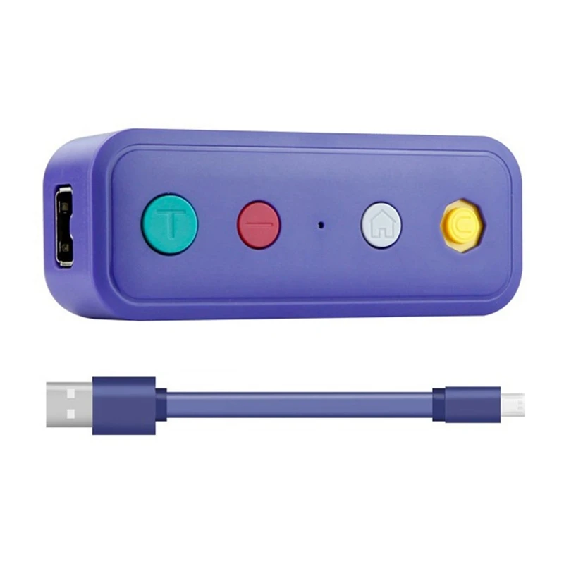 Беспроводной Bluetooth адаптер конвертер с USB-кабелем Фиолетовый ABS для Nintendo Switch для Game Cube/классическая версия для Wii Classic
Беспроводной Bluetooth адаптер конвертер с USB-кабелем Фиолетовый ABS для Nintendo Switch для Game Cube/классическая версия для Wii Classic