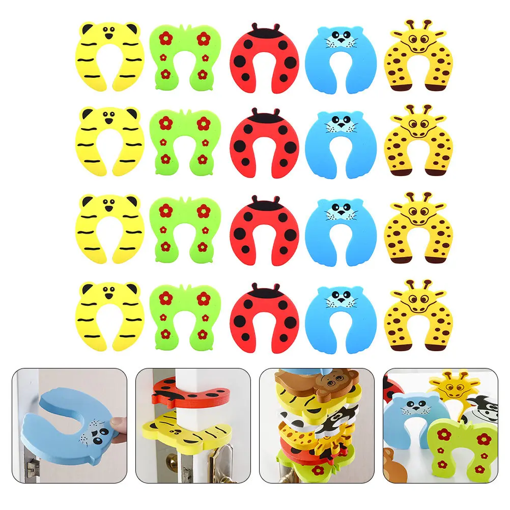 20Pcs Door Stopper Baby Safety Supply Cartoon Animal Finger Pinch Guard Anti Collision Door Holder for Home Children Protection
20Pcs Door Stopper Baby Safety Supply Cartoon Animal Finger Pinch Guard Anti Collision Door Holder for Home Children Protection