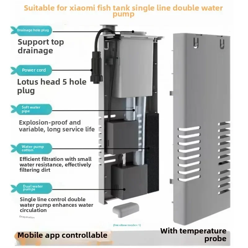 for xiaomi fish tank pump upgrade modification high power dual pump accessories replacement smart fish tank pump module
for xiaomi fish tank pump upgrade modification high power dual pump accessories replacement smart fish tank pump module