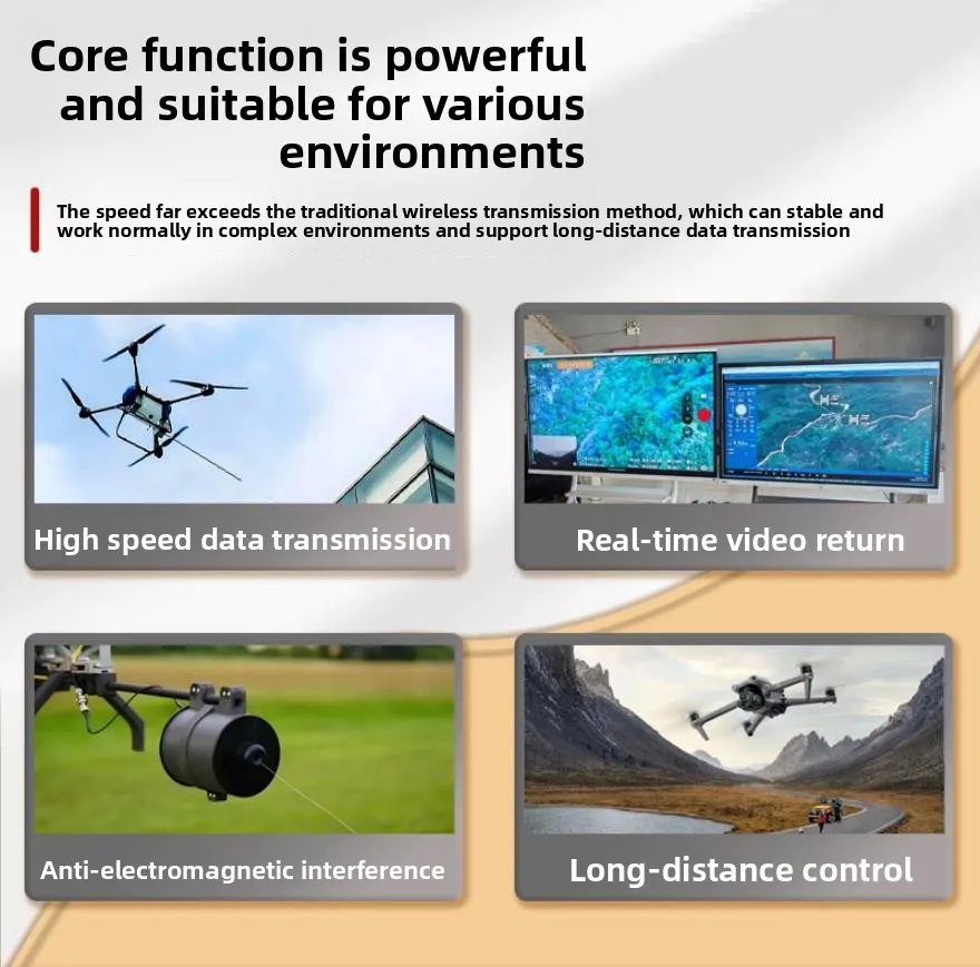 FPV Drone ULTRA-strong Fiber Optic High-strength Tensile-resistant Wear-resistant Optical Fiber for Indoor/Pipeline Inspection
FPV Drone ULTRA-strong Fiber Optic High-strength Tensile-resistant Wear-resistant Optical Fiber for Indoor/Pipeline Inspection