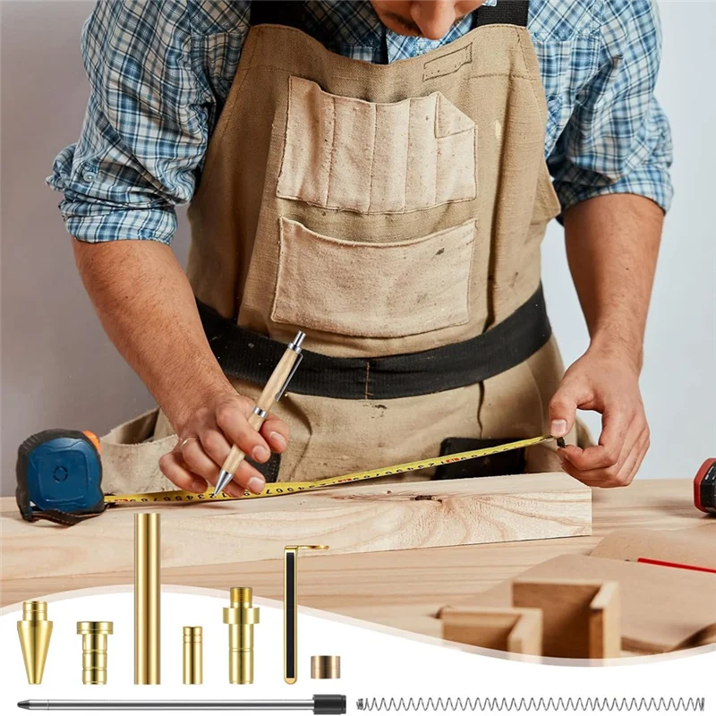 A84E-6 Piece Retractable Pen Kit For Wood Turning 8Mm Click Pen Kit With Refills Lathe Turning Supplies For Pen Making Wood
A84E-6 Piece Retractable Pen Kit For Wood Turning 8Mm Click Pen Kit With Refills Lathe Turning Supplies For Pen Making Wood