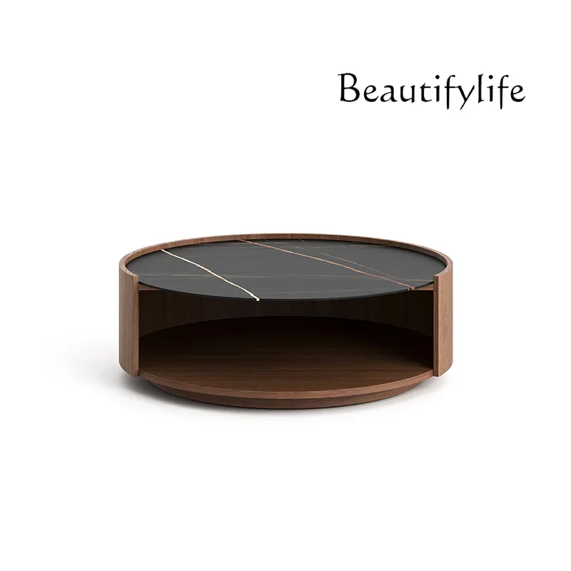 Italian Simple Living Room Stone Plate Coffee Table Light Luxury Modern Walnut Home Retro Wooden Tea Table
Italian Simple Living Room Stone Plate Coffee Table Light Luxury Modern Walnut Home Retro Wooden Tea Table