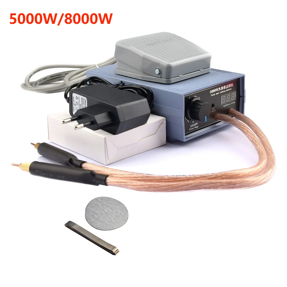 5000W 8000W Mini Spot Welder Machine DIY Kit 18650 Battery Pack Welding Tool Portable Spot Welding Machine Pen with Nickel Strip
5000W 8000W Mini Spot Welder Machine DIY Kit 18650 Battery Pack Welding Tool Portable Spot Welding Machine Pen with Nickel Strip
