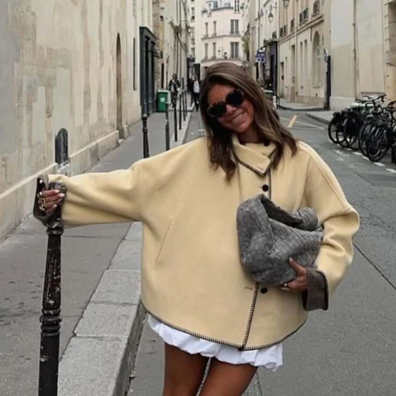 Женская куртка Женская демисезонная куртка Осенние новые пальто Верхняя одежда Топы с длинными рукавами Женская повседневная твидовая куртка Пальто из искусственной шерсти
Женская куртка Женская демисезонная куртка Осенние новые пальто Верхняя одежда Топы с длинными рукавами Женская повседневная твидовая куртка Пальто из искусственной шерсти