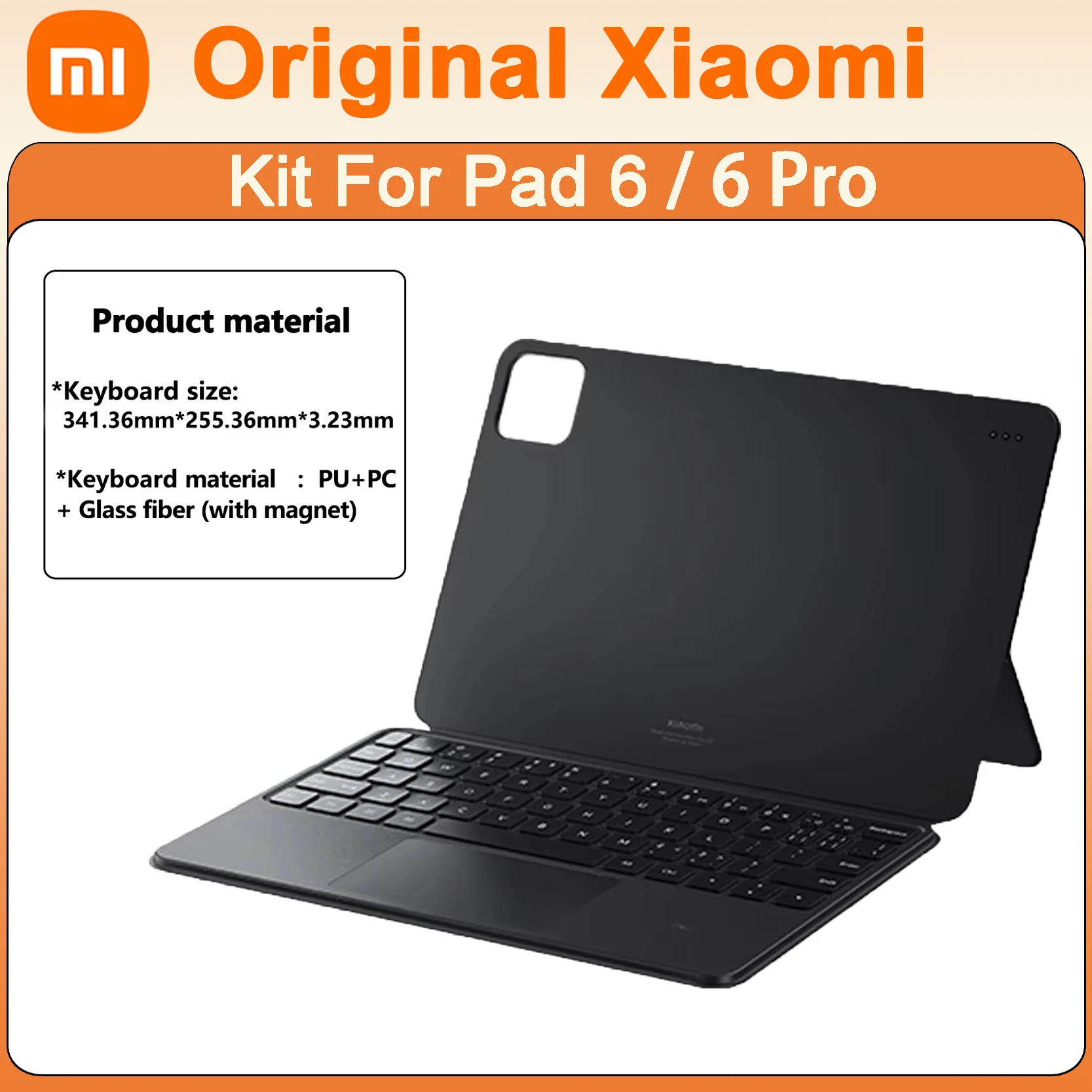 Original Xiaomi Pad 6/6Pro Smart Touch Slat Keyboard NFC Wireless Ultra Thin Trackpad Flip Adsorption Magnetic Leather Case kit
Original Xiaomi Pad 6/6Pro Smart Touch Slat Keyboard NFC Wireless Ultra Thin Trackpad Flip Adsorption Magnetic Leather Case kit