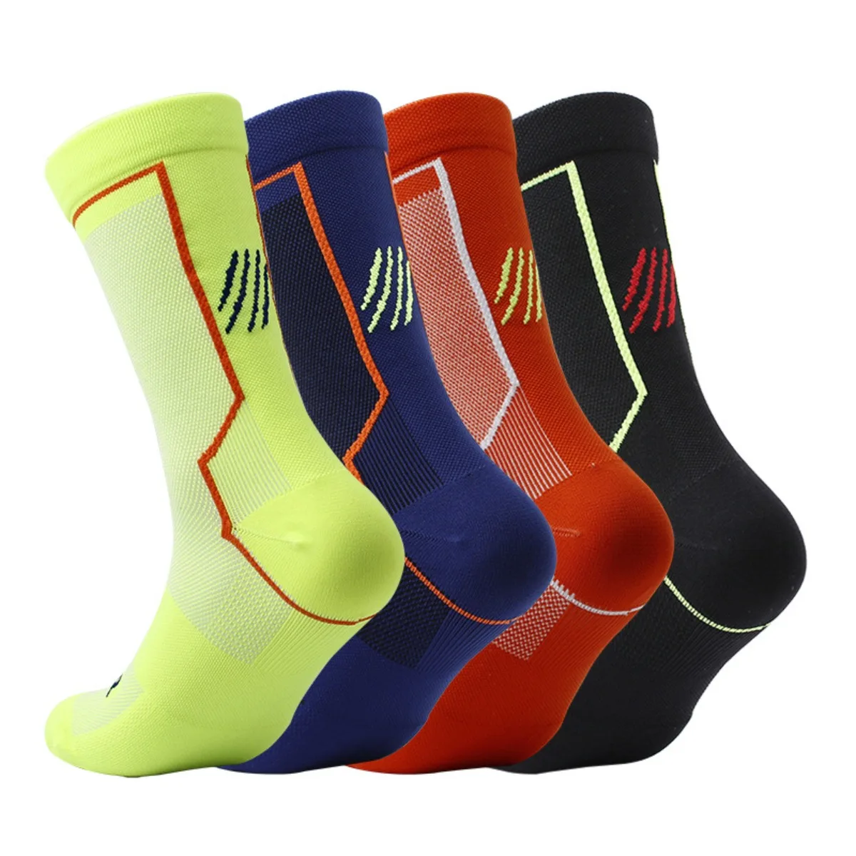 1/2Pairs Men Knee High Compression Socks High Elastic Quick Dry Anti Slip Athletic Socks Basketball Running Cycling Badminton
1/2Pairs Men Knee High Compression Socks High Elastic Quick Dry Anti Slip Athletic Socks Basketball Running Cycling Badminton